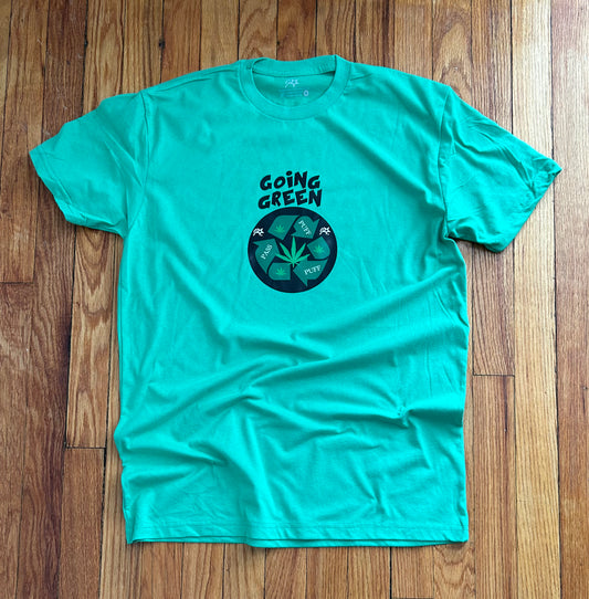Going Green Suede Tee